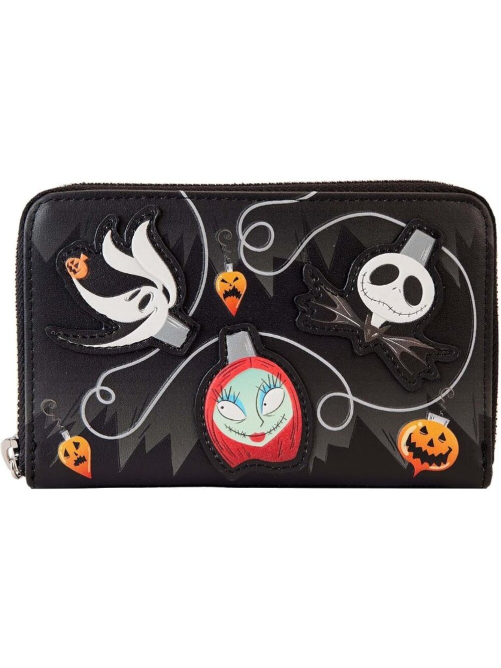 Glow-in-the-Dark Nightmare Before Christmas Wallet | Zip Around, Tree Lights